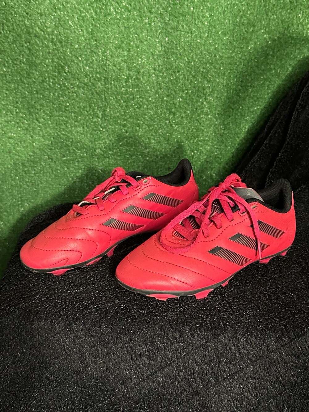 Adidas Soccer Cleats Youth Size 2 Pink Black